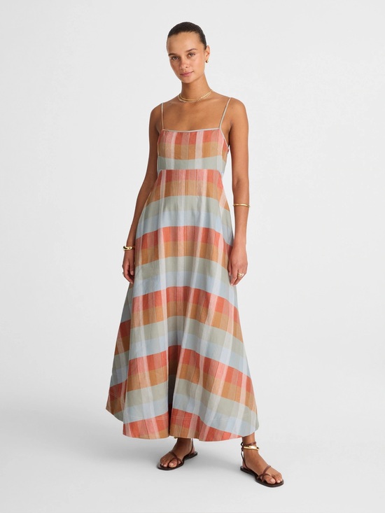 Madewell Dresses & Skirts - Madewell Empire-Waist Midi Dress in Plaid